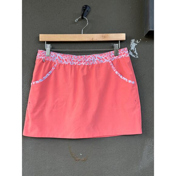 Columbia Dresses & Skirts - Columbia PFG Small Stretch Golf Tennis Pickleball Skorts Athletic Skirt Coral